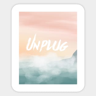 Unplug Sticker